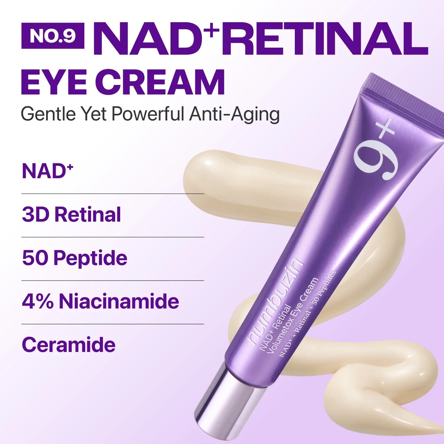 Numbuzin No.9 NAD+ Retinal Volumetox Eye Cream - صورة 10