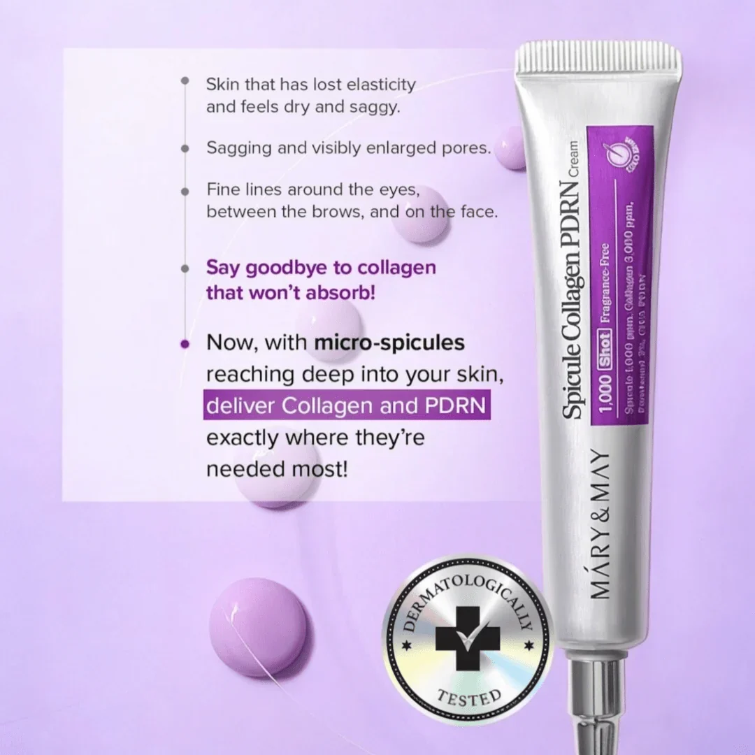Mary & May Spicule Collagen PDRN Cream – 15g - صورة 3
