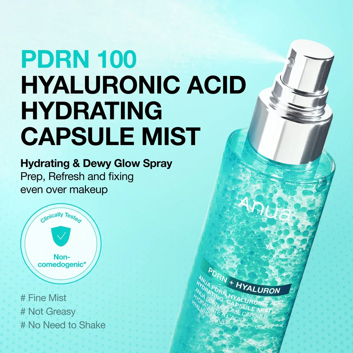 Anua PDRN Hyaluronic Acid Hydrating Capsule Mist - صورة 2