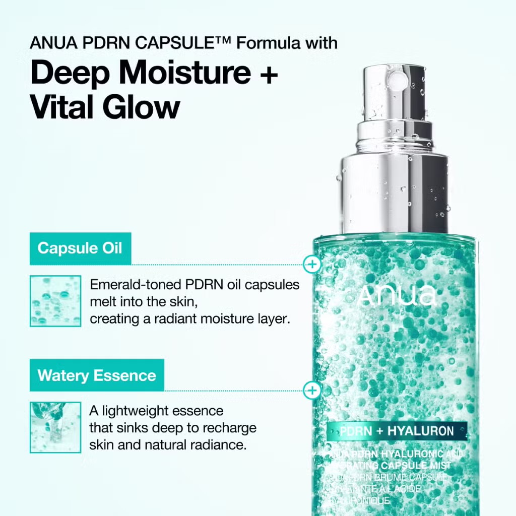 Anua PDRN Hyaluronic Acid Hydrating Capsule Mist - صورة 3