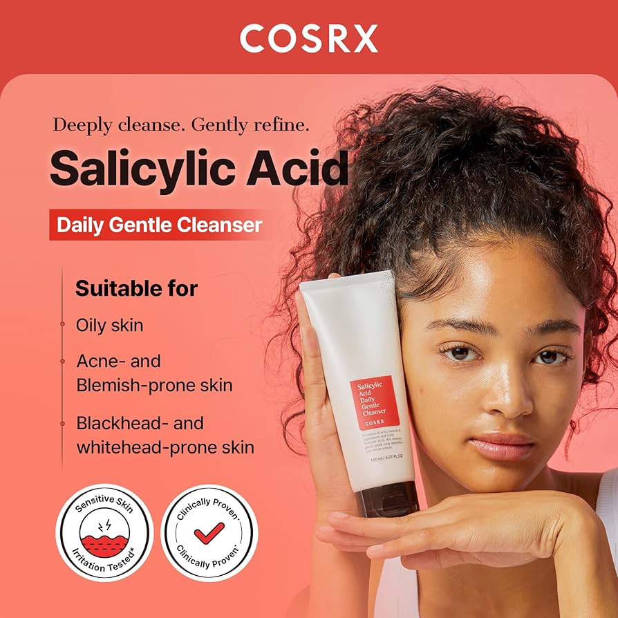  COSRX Salicylic Acid Daily Gentle Cleanser 50ml - صورة 2